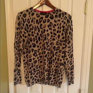 Leopard Print Cashmere Sweater